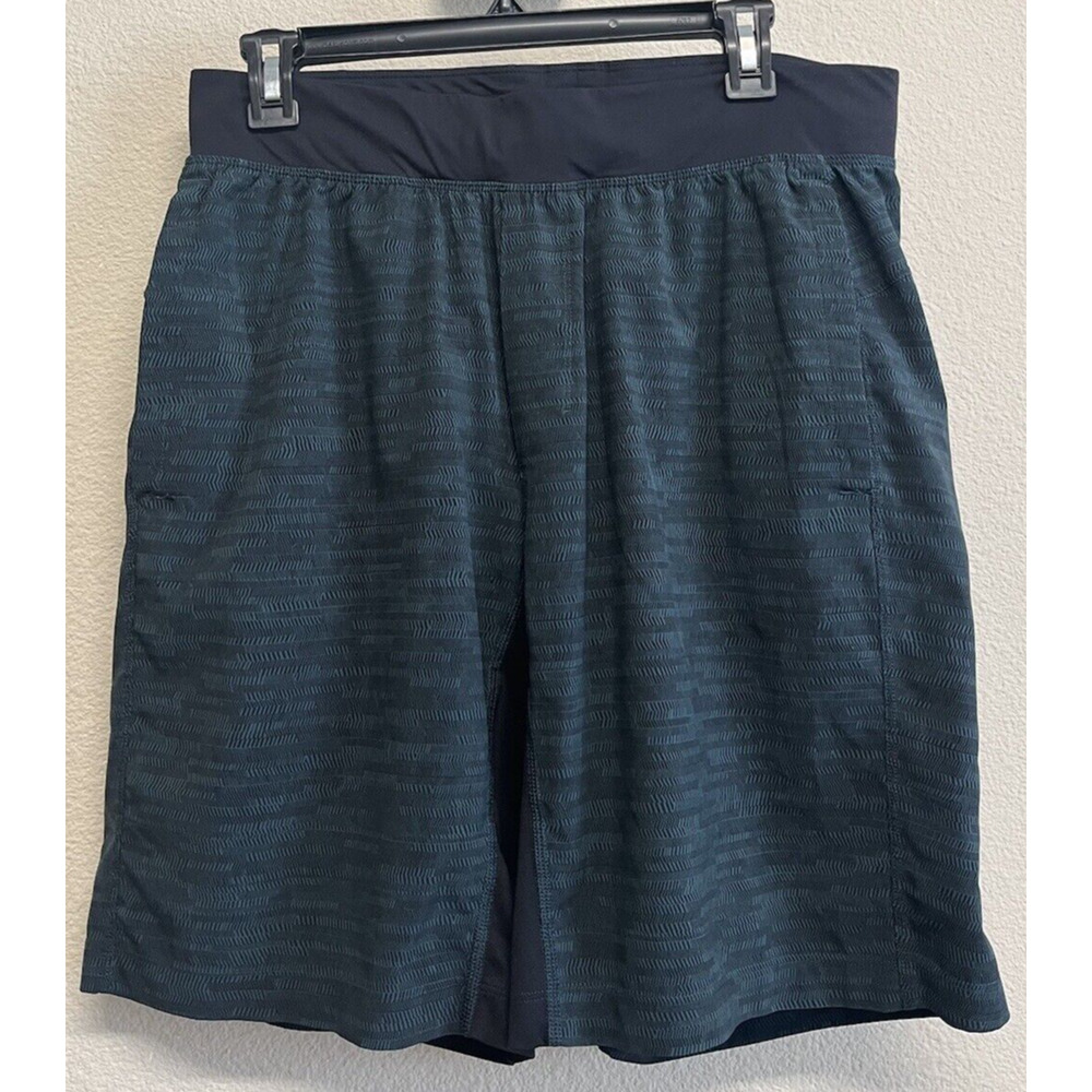 Lululemon T.H.E. Short 9" Short Green Black Men's Size L w Liner